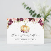 belle faire-part mouvante florale grise (Debout devant)