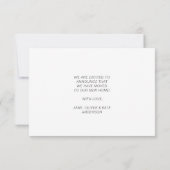 belle faire-part mouvante florale grise (Dos)