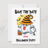 Belle fantôme Invitations design Halloween (Devant)