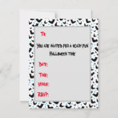 Belle fantôme Invitations design Halloween (Dos)