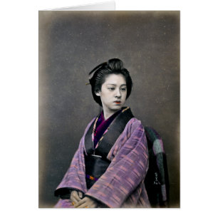 Belle femme 1870 japonaise