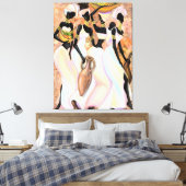 Belle femme africaine toile Imprimer peinture d'ar (Insitu(Chambre))