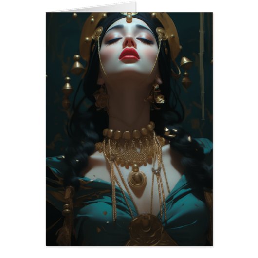 Belle Femme Blank Inside Salutation (Devant)