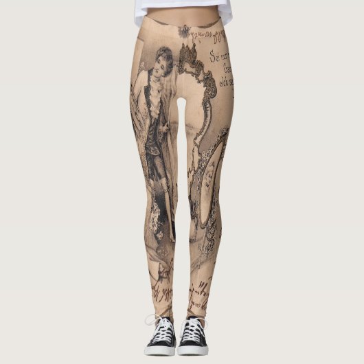 Belle femme Leggings (Devant)