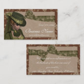 Belle femme victorienne dans les cartes de visite (Devant / Derrière)