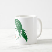 belle femme visage Café Mug (Devant droit)