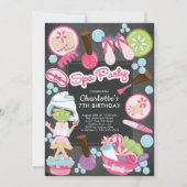 Belle fête Spa Invitation d'anniversaire (Devant)