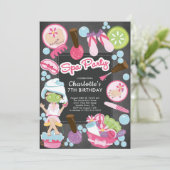 Belle fête Spa Invitation d'anniversaire (Debout devant)