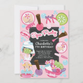Belle fête Spa Invitation d'anniversaire (Devant)