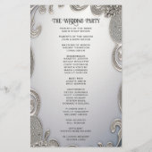 Belle feuille de papier Mariage orné (Dos)