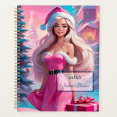 Belle fille de Noël rose 01 (Devant)