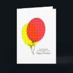 Belle-Fille En Droit Cartes D'Anniversaire Ballons<br><div class="desc">A simple,  clean,  nice and colorful balloons card pour un grand-daughter dans law on birthday. Inside text is customizable.</div>