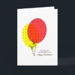Belle-Fille En Droit Cartes D'Anniversaire Ballons<br><div class="desc">A simple,  clean,  nice and colorful balloons card pour un grand-daughter dans law on birthday. Inside text is customizable.</div>