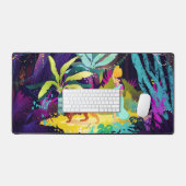 Belle fille et léopard (Clavier et souris)