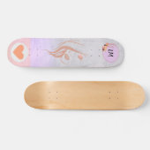 Belle fille Monogrammed Skateboard (Horz)