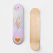 Belle fille Monogrammed Skateboard (Recto)