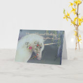 Belle-fille Unicorn Carte d'anniversaire Birt magi (Fleur jaune)