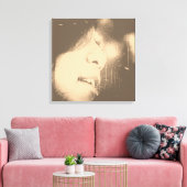 Belle fille vintage #2 toile enveloppée (Insitu(Salon))