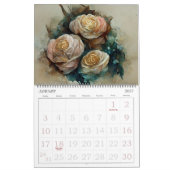 Belle Fleur Acrylique Résumé Calendrier (Jan 2027)