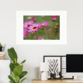 Belle Fleur avec une goutte de pluie Poster (Bureau à domicile)
