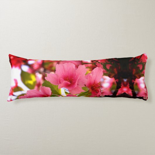 belle fleur de cerisier Coussin rond 41 cm (Devant)