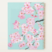 Belle fleur de cerisier rose en bleu arrière - pla (Dos)