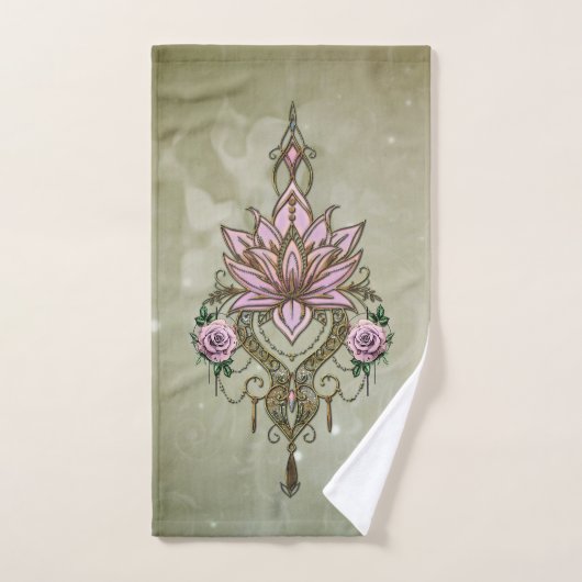 Belle fleur de lotus (Serviette à main)