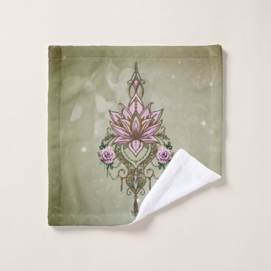 Belle fleur de lotus (Gant de toilette)