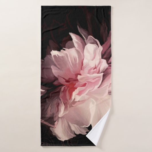 Belle fleur de pivoine (Serviette de bain)