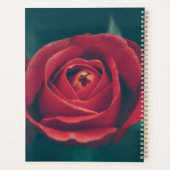 Belle Fleur de rose rouge florale (Dos)