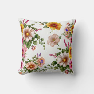 Belle Fleur Design Jeu Oreiller