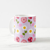 Belle Fleur Fleur Fleur Fleur Céramique Mug 11 oz (Devant gauche)