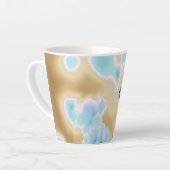 Belle Fleur Impression Petite Mug Latte (Angle gauche)