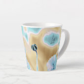 Belle Fleur Impression Petite Mug Latte (Angle droit)
