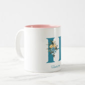 Belle fleur MUG alphabétique (Devant gauche)