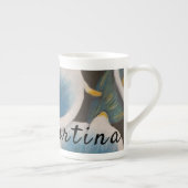 Belle Fleur Personnalisée Os Chine Mug (Droite)