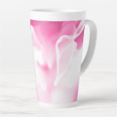 Belle Fleur rose Imprimer Grosse Mug Latte (Angle droit)