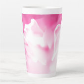 Belle Fleur rose Imprimer Grosse Mug Latte (Devant)