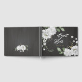 belle fleurs blanches verdure noir livre d'or (Complet)