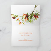 Belle Fleurs Carte de vacances Fête des mères (Intérieur)