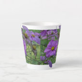 Belle Fleurs De Cosmea Design Latte Mug (Devant)