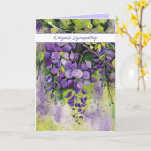 Belle Fleurs De Wisteria En Carte Aquarelle (Fleur jaune)