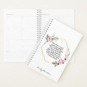 Belle Fleurs Psaume 91 Planner (Devant avec enveloppe)