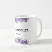 Belle fleurs violettes Mug pour maman (Devant droit)