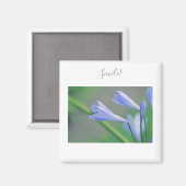 Belle Fleurs violettes Sourire Motivation Magnet (Recto/Verso)