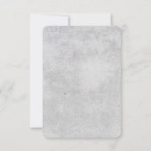 Belle floraison Mariage carte RSVP | Gray | PERSON (Dos)