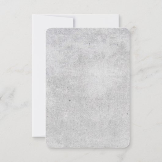 Belle floraison Mariage carte RSVP | Gray | PERSON (Dos)