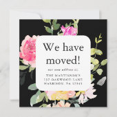 Belle Floral Moving Faire-part Nouvelle adresse (Devant)