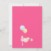 Belle florale Ballerina Invitation Anniversaire (Dos)