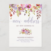 Belle florale | Nouveau Faire-part de déplacement  (Devant)
